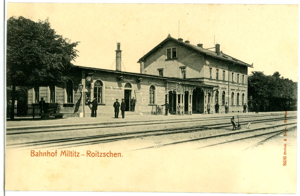 03436-Miltitz-1903-Bahnhof Roitzschen-Brück & Sohn Kunstverlag