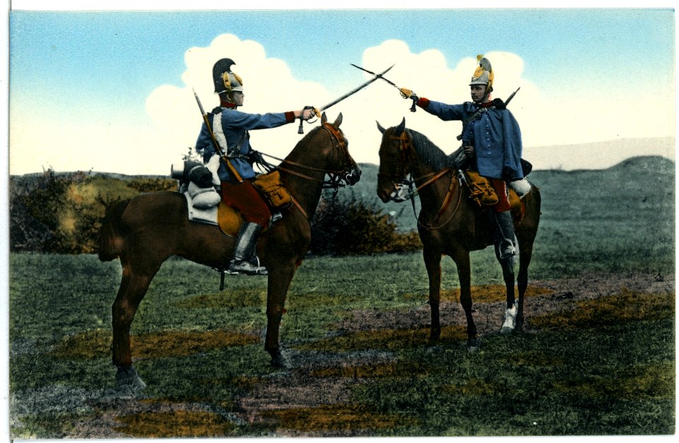 03772-Theresienstadt-1903-Fechten zu Pferd-Brück & Sohn Kunstverlag