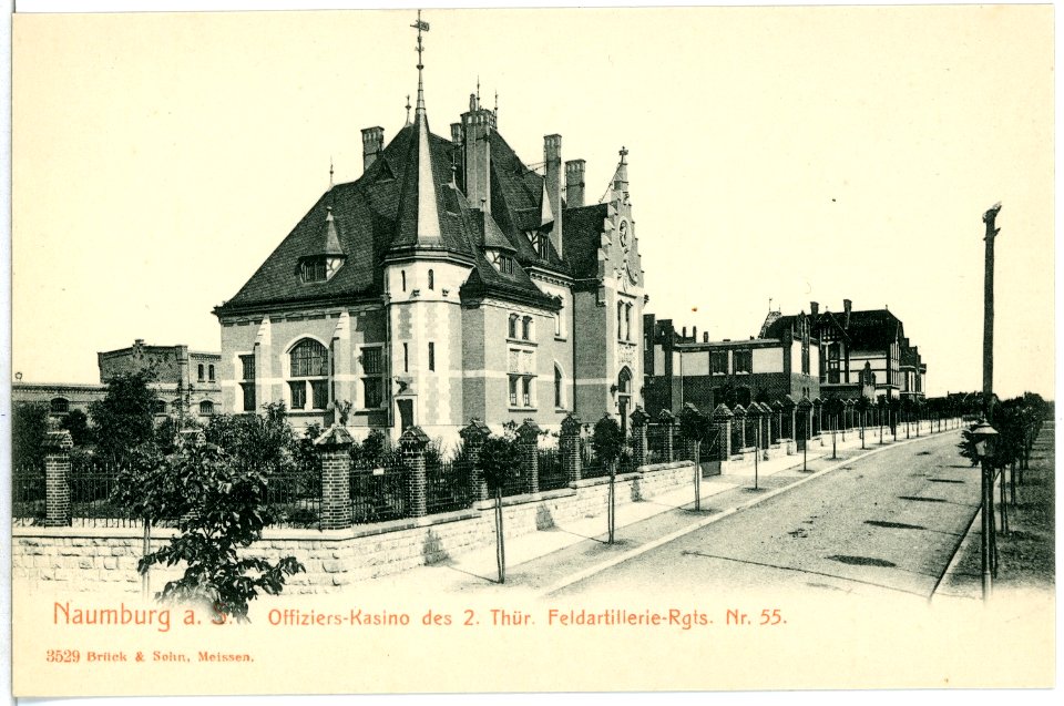 03529-Naumburg-1903-Offiziers-Kasino des II. Thüringischen Feldartillerie-Regiments Nr. 55-Brück & Sohn Kunstverlag