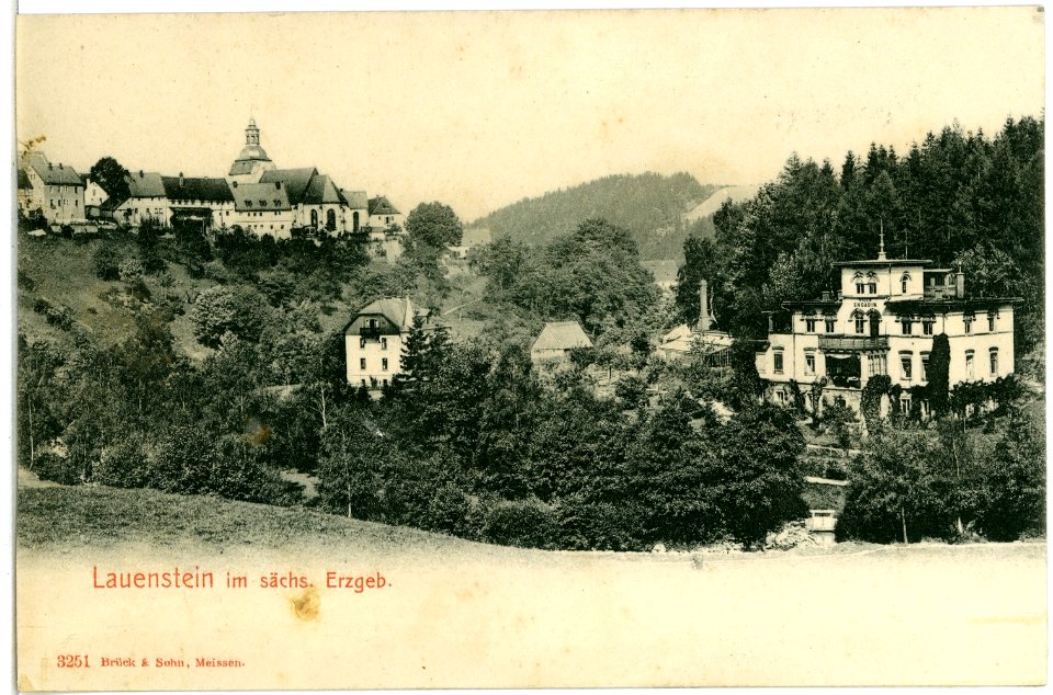 03251-Lauenstein-1903-Blick auf Lauenstein-Brück & Sohn Kunstverlag