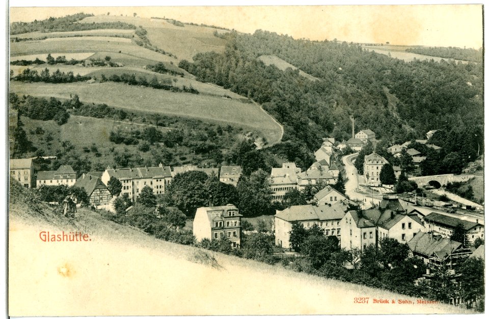 03237-Glashütte-1903-Blick auf Glashütte-Brück & Sohn Kunstverlag