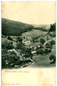 03219-Niederpöbel-1903-Blick auf Niederpöbel-Brück & Sohn Kunstverlag