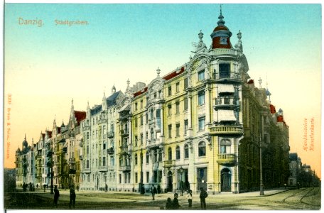 03609-Danzig-1903-Stadtgraben-Brück & Sohn Kunstverlag