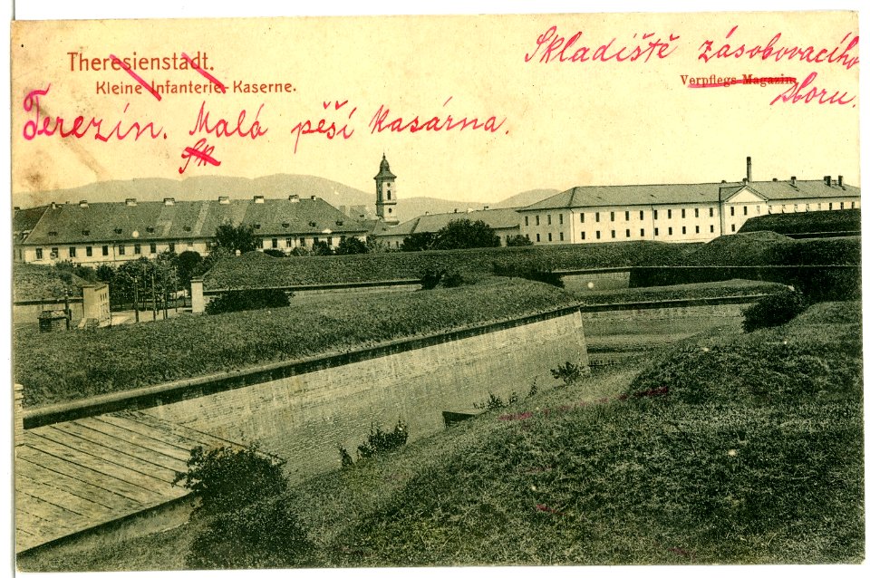 03352-Theresienstadt-1903-KLeine Infanteriekaserne, Verpflegs - Magazin-Brück & Sohn Kunstverlag