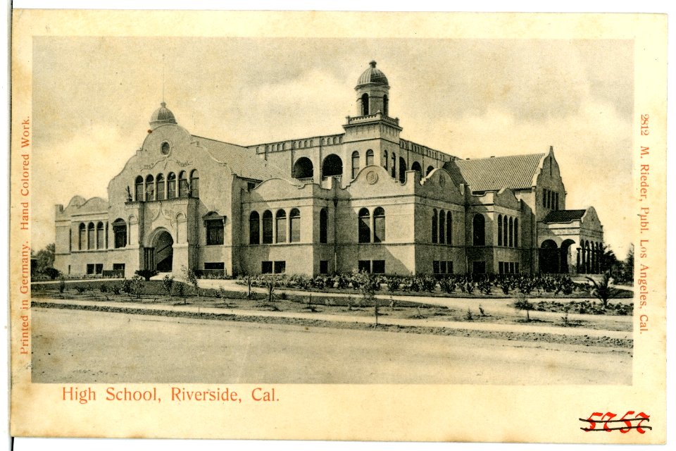 05757-Riverside-1905-High School Riverside-Brück & Sohn Kunstverlag