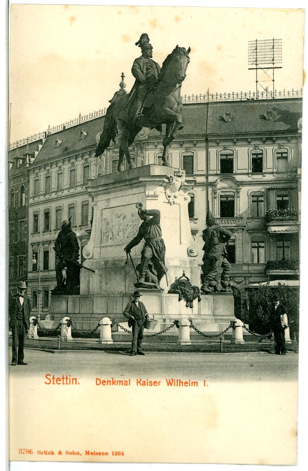 03786-Stettin-1903-Denkmal Kaiser Wilhelm 1-Brück & Sohn Kunstverlag