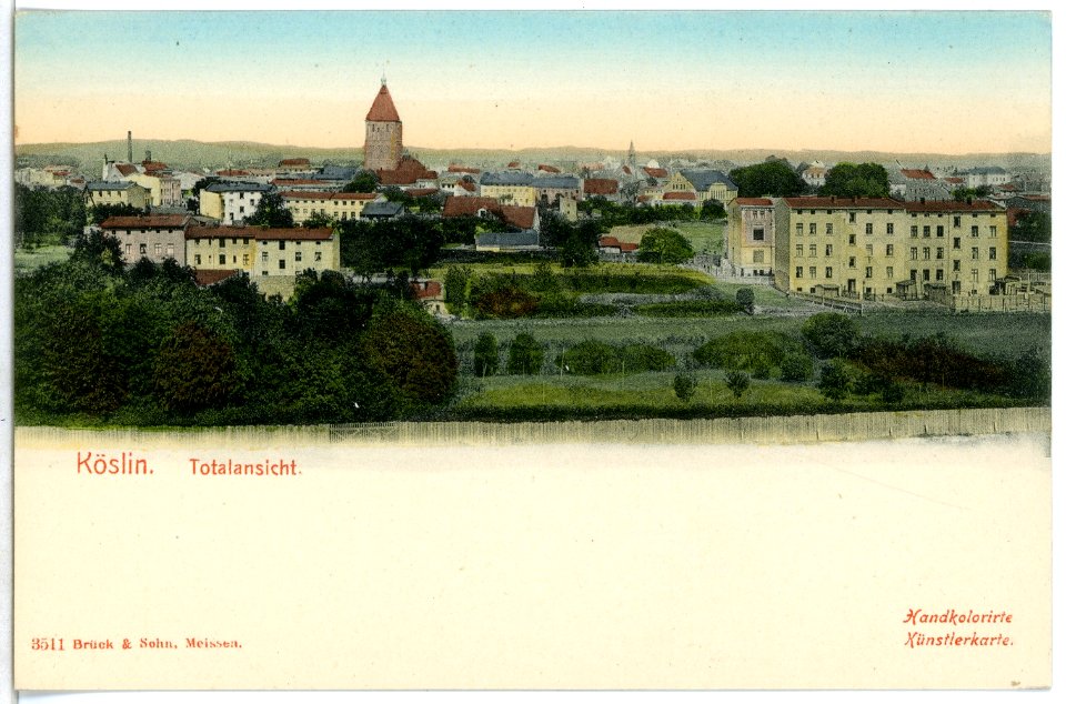 03511-Köslin-1903-Blick nach der Stadt-Brück & Sohn Kunstverlag