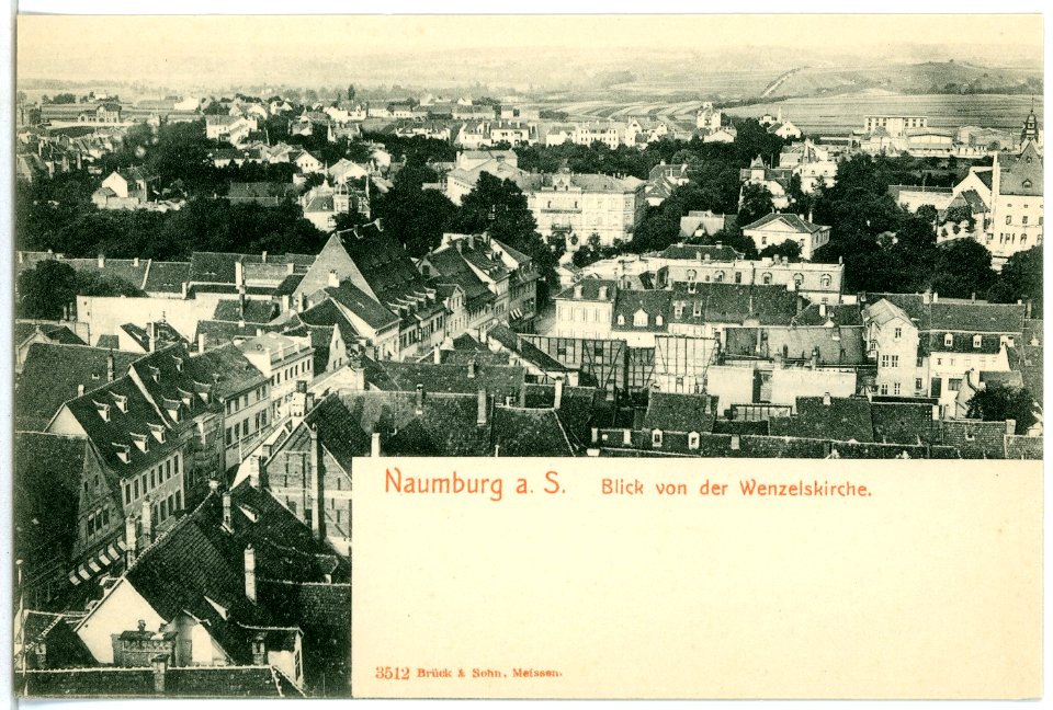 03512-Naumburg-1903-Blick von der Wenzelskirche-Brück & Sohn Kunstverlag