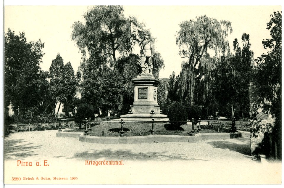 05880-Pirna-1905-Kriegerdenkmal-Brück & Sohn Kunstverlag