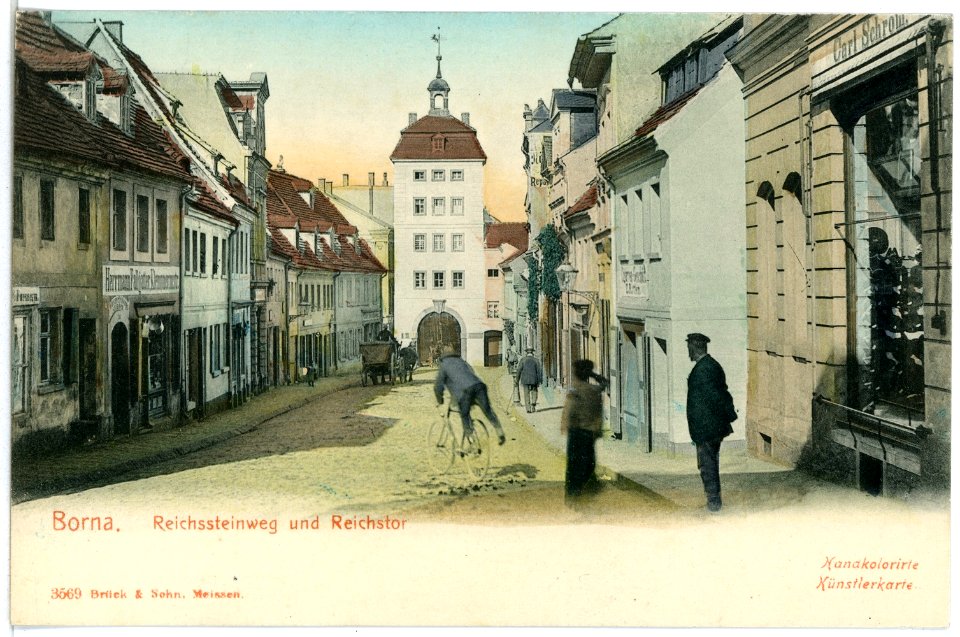 03569-Borna-1903-Reichsteinweg und Reichstor-Brück & Sohn Kunstverlag