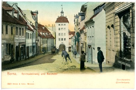 03569-Borna-1903-Reichsteinweg und Reichstor-Brück & Sohn Kunstverlag