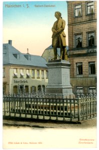 03766-Hainichen-1903-Gellertdenkmal-Brück & Sohn Kunstverlag