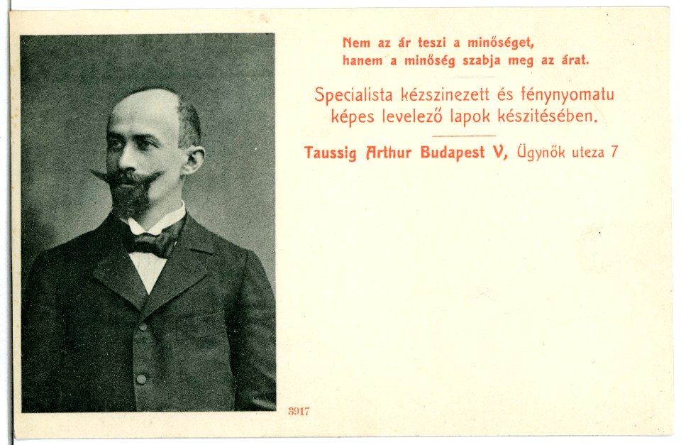 03917-Budapest-1903-Arthur Taussig, Ügynök uteza 7-Brück & Sohn Kunstverlag