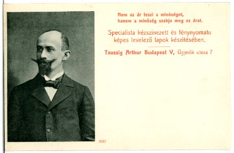 03917-Budapest-1903-Arthur Taussig, Ügynök uteza 7-Brück & Sohn Kunstverlag