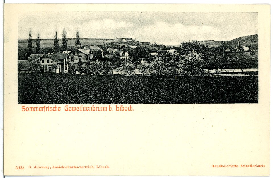 05922-Geweihtenbrunn-1905-bei Liboch - Blick auf die Sommerfrische-Brück & Sohn Kunstverlag