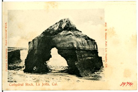 03974-La Jolla-1903-Cathedral Rock, La Jolla-Brück & Sohn Kunstverlag photo