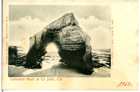 03962-La Jolla-1903-Cathedral Rock at la Jolla-Brück & Sohn Kunstverlag photo