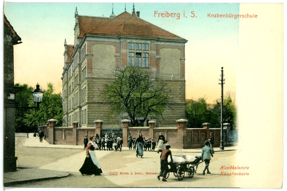 03552-Freiberg-1903-Knabenbürgerschule-Brück & Sohn Kunstverlag