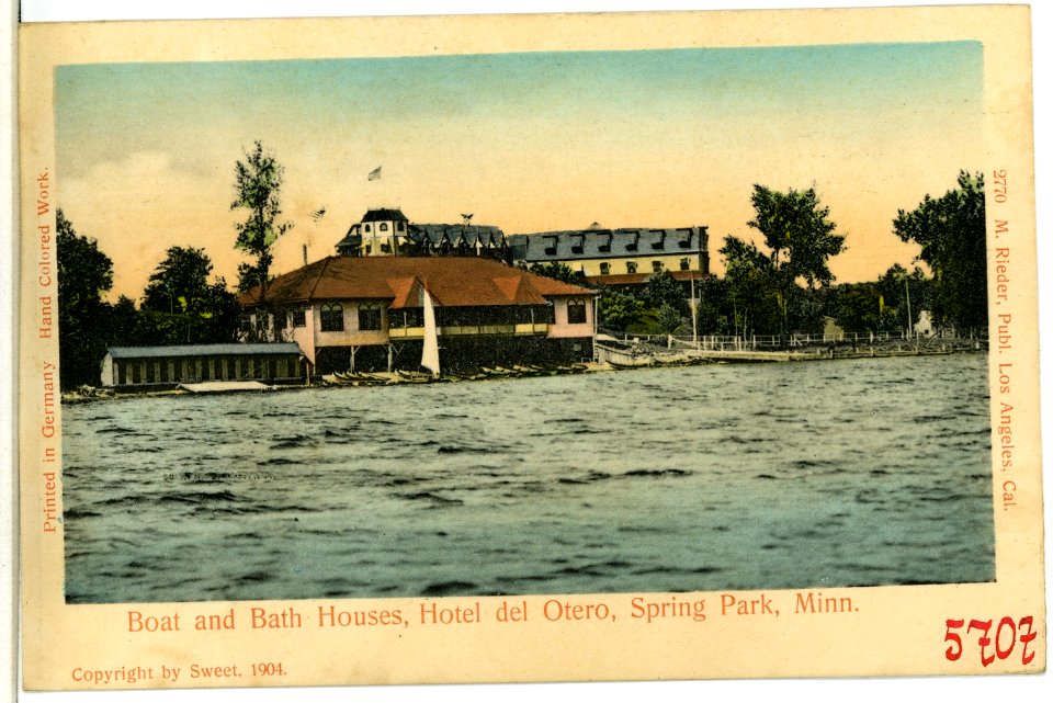 05707-Spring Park-1905-Boat and Bath Houses Hotel de Otero, Spring Park-Brück & Sohn Kunstverlag