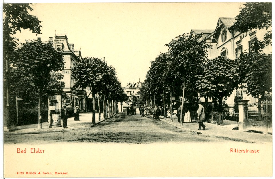 04023-Bad Elster-1903-Ritterstraße-Brück & Sohn Kunstverlag