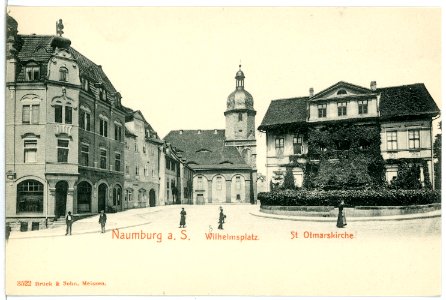 03522-Naumburg-1903-Wilhelmsplatz mit Otmarskirche-Brück & Sohn Kunstverlag