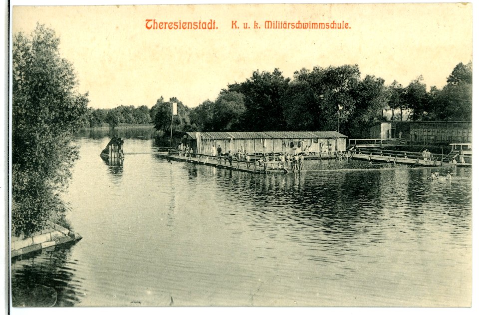 03705-Theresienstadt-1903-Militärschwimmschule-Brück & Sohn Kunstverlag