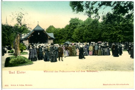 04021-Bad Elster-1903-Frühkonzert auf dem Badeplatz-Brück & Sohn Kunstverlag