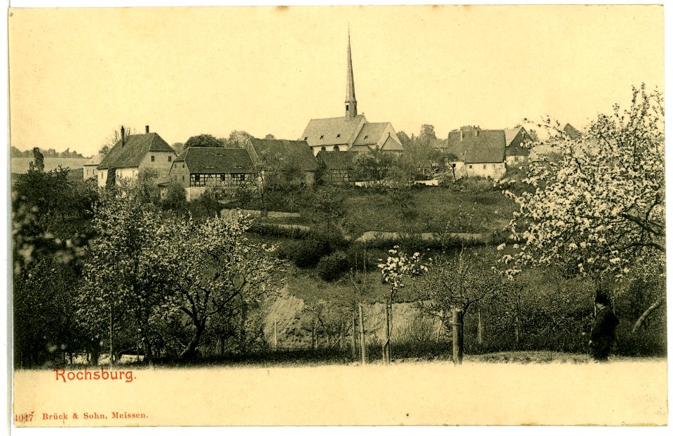 04047-Rochsburg-1903-Blick auf den Ort-Brück & Sohn Kunstverlag