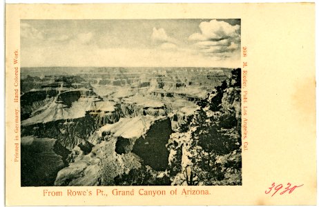 03930-Grand Canyon-1903-From Rowes Point-Brück & Sohn Kunstverlag photo