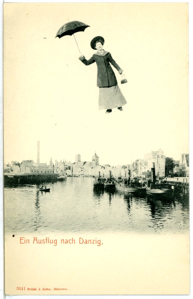 03641-Danzig-1903-Blick in den Hafen Fliegende Frau-Brück & Sohn Kunstverlag