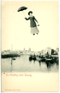 03641-Danzig-1903-Blick in den Hafen Fliegende Frau-Brück & Sohn Kunstverlag