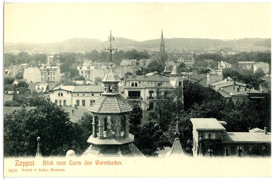 03470-Zoppot-1903-vom Turm des Warmbades-Brück & Sohn Kunstverlag