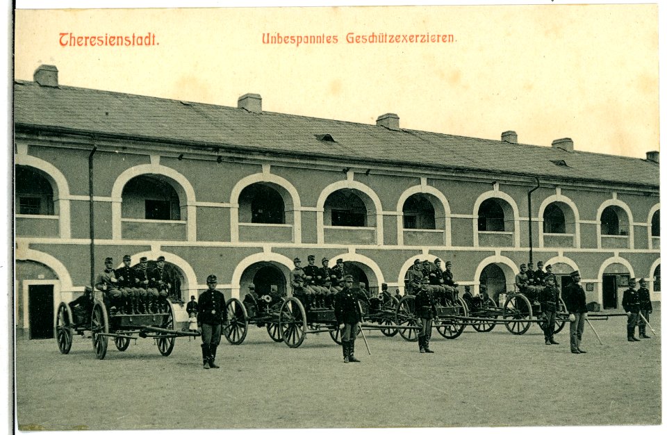 03778-Theresienstadt-1903-Batterie im Feuergeschütz-Brück & Sohn Kunstverlag