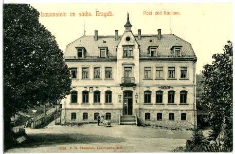 05958-Lauenstein-1905-Post und Rathaus-Brück & Sohn Kunstverlag