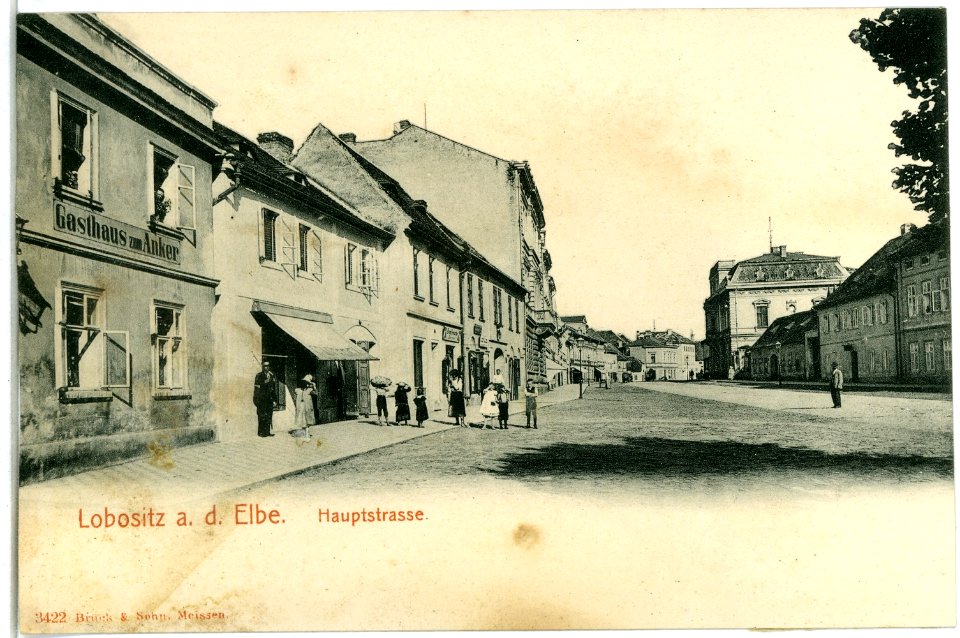 03422-Lobositz-1903-Hauptstraße-Brück & Sohn Kunstverlag