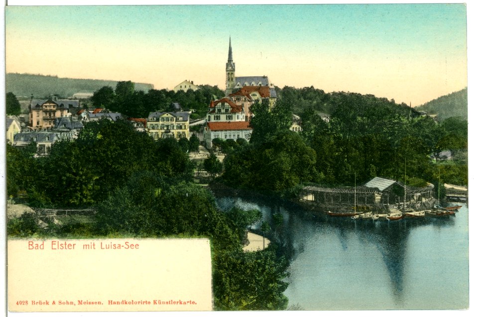 04028-Bad Elster-1903-Bad Elster mit Luisa-See-Brück & Sohn Kunstverlag