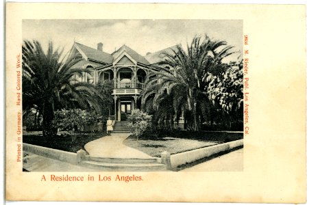 03924-Los Angeles-1903-A Residence in Los Angeles-Brück & Sohn Kunstverlag