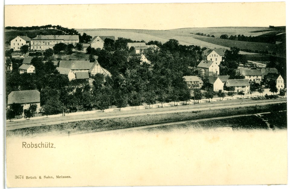 03674-Robschütz-1903-Blick auf Robschütz-Brück & Sohn Kunstverlag