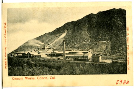 05586-Colton-1904-Cement Works, Colton, California-Brück & Sohn Kunstverlag