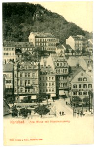 06017-Karlsbad-1905-Alte Wiese mit Hirschensprung-Brück & Sohn Kunstverlag