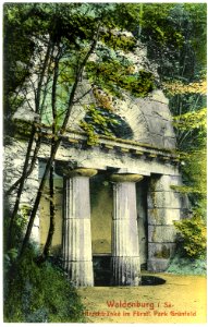 03653-Waldenburg-1903-Hirschtränke im Park Grünfeld-Brück & Sohn Kunstverlag