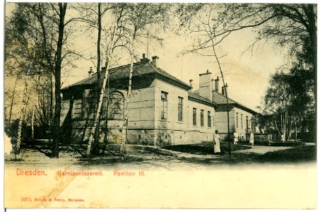 03374-Dresden-1903-Garnisonlazarett Pavillon III-Brück & Sohn Kunstverlag