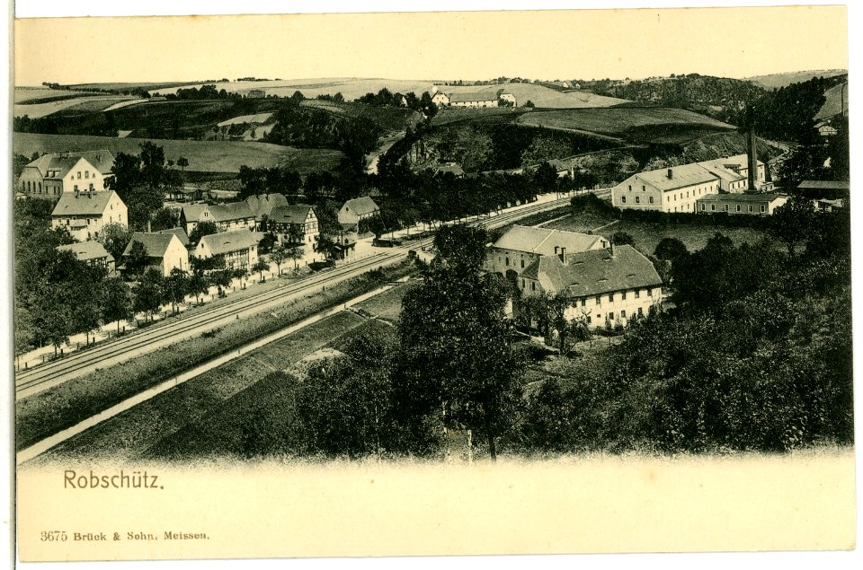 03675-Robschütz-1903-Blick auf Robschütz-Brück & Sohn Kunstverlag