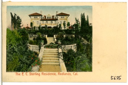 05625-Redlands-1904-The E. C. Sterling Residence, Redlands-Brück & Sohn Kunstverlag