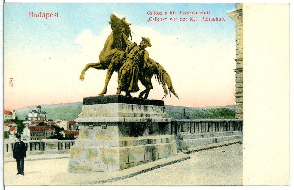 05781-Budapest-1905-Csikos vor der königlichen Reitschule-Brück & Sohn Kunstverlag
