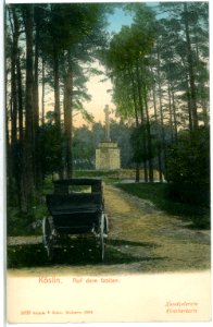 03829-Köslin-1903-Denkmal auf dem Gollen mit Kutsche-Brück & Sohn Kunstverlag