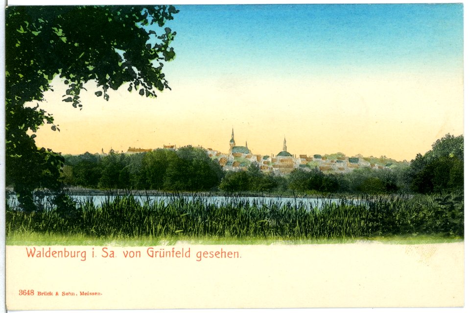 03648-Waldenburg-1903-Blick von Grünfeld-Brück & Sohn Kunstverlag