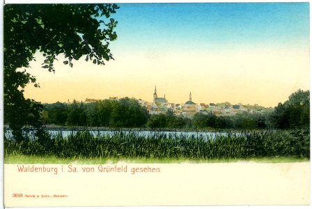03648-Waldenburg-1903-Blick von Grünfeld-Brück & Sohn Kunstverlag