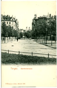 03874-Torgau-1903-Bahnhofstraße-Brück & Sohn Kunstverlag