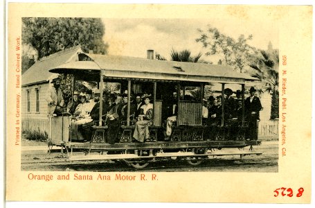 05728-Santa Ana-1905-Orange and Santa Ana Motor R. R.-Brück & Sohn Kunstverlag
